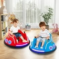 thumbnail image 4 of Gymax 12V Kids Ride on Bumper Car Remote Control w/ Flashing LED Light & Music Red, 4 of 9