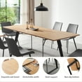 thumbnail image 3 of jiexi Modern mid-Century Dining Table Dining Table and Chairs for 6 Rectangular Wooden Dining Table Expandable Dining Table Space-Saving Multifunctional Dining Table, 3 of 6