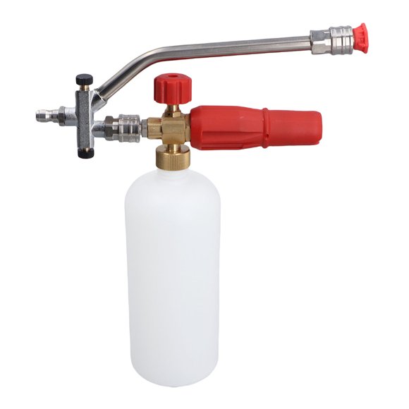 Pressure Washer Foam Cannon, 5000PSI 5 Nozzles Soap Sprayer with Dual Connector Accessory for Car Wash