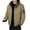 Brun, variante sur Lekwk Manteau d'Hiver Épais pour Hommes Veste à Capuche à Fermeture Éclair Complète avec Cordon de Serrage Manteaux Chauds Décontractés avec Poches Vêtements Thermiques d'Extérieur Automne Hiver