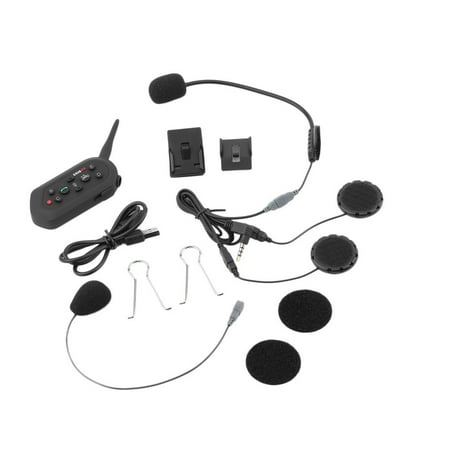 Waterproof Motorcycle Helmet 6 Riders lesswire toothblue Intercom Interphone