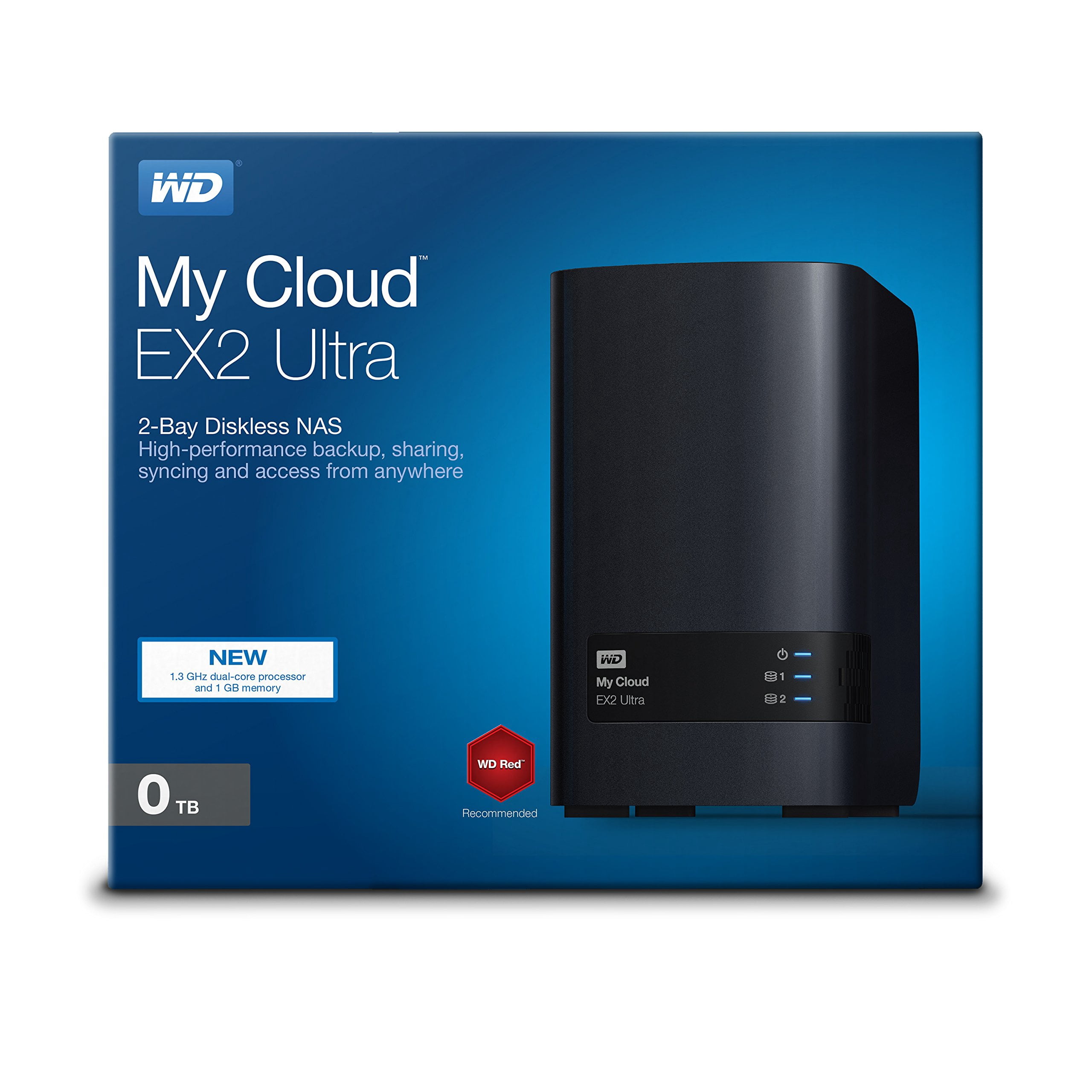 WD 8TB NAS Hard Drive, My Cloud Expert Series EX2 Ultra, 2-Bay