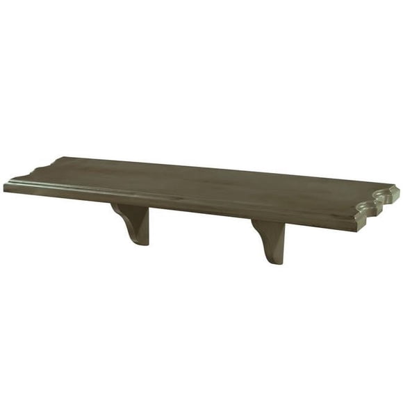 RAM Game Room WSLF SL 35.5 x 8 x 1.5 in. Wall Shelf with Cue Slot, Slate