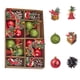 thumbnail image 2 of Juego de adornos navideños con perlas | 1 pieza de plástico rojo, azul y dorado | 29,5 x 19,5 x 5 cm. Ideal para decorar el hogar., 2 of 7