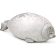 thumbnail image 1 of Almohada de cama con forma de foca, almohada mullida con forma de foca, adorable almohada de peluche de algodón con forma de foca, color blanco, 40 cm., 1 of 4