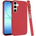 thumbnail image 3 of For Samsung A17 5G Classy Slick Chromed Around Hybrid Case Cover - Red, 3 of 3