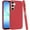 Red, variant on XPM for Samsung Galaxy S25 Fan Edition /Galaxy S25 FE Hybrid Armor Shockproof, Durable Bumper Rubber Gummy Gel Slick Hard PC Silicone TPU Phone Case Cover (Hot Pink)
