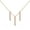 Rose Gold, variant on Bella Marie Pendant Necklace 18K Yellow Gold over 925 Sterling Silver | Everday Necklace for Her, Office Wear