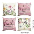 thumbnail image 4 of Spring Summer Pillow Covers 18x18 Set of 4, Outdoor Floral Daisy Decorative Yellow Throw Pillow Covers, You are My Sunshine Farmhouse Cushion Case for Couch Sofa Indoor Home Decor(No Insert), 4 of 6