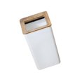 thumbnail image 4 of Modern Simple Style Nordic Trash Bin with Bamboo Lid and Humanized Pressure Ring Design for Kitchen, Bathroom, Bedroom Household Use, 4 of 5