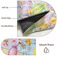 thumbnail image 6 of Round Rugs 5Ft, Colorful Easter Round Area Rug Washable Indoor Throw Carpet, Spring Watercolor Bunny Egg Flower Wood Grain Soft Non Slip Circle Rug for Cabinet Bathroom Home Decor Aesthetic, 6 of 8