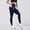 Navy, variant on HUITKMM Plus Size Yoga Pants Thick High Waist Yoga Pants with Pockets Workout Running Yoga Leggings for Women 695
