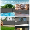 thumbnail image 6 of NAWAY 4'X27' Custom Size Privacy Screen Fence Heavy Duty Fencing Mesh Shade Net Cover for Wall Garden Yard Backyard Dark Grey (We Make Customized), 6 of 7