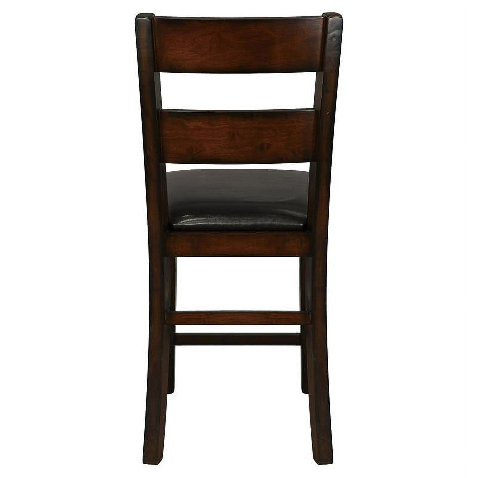 Lexicon Mantello Wood Counter Height Dining Chairs in Cherry (Set of 2)