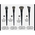 thumbnail image 4 of 5/16/26 unids/set de brochas de maquillaje en polvo negro, base para esculpir en ángulo, herramientas cosméticas esenciales para la cara, sombra de ojos, brocha de maquillaje para ojos, 4 of 5