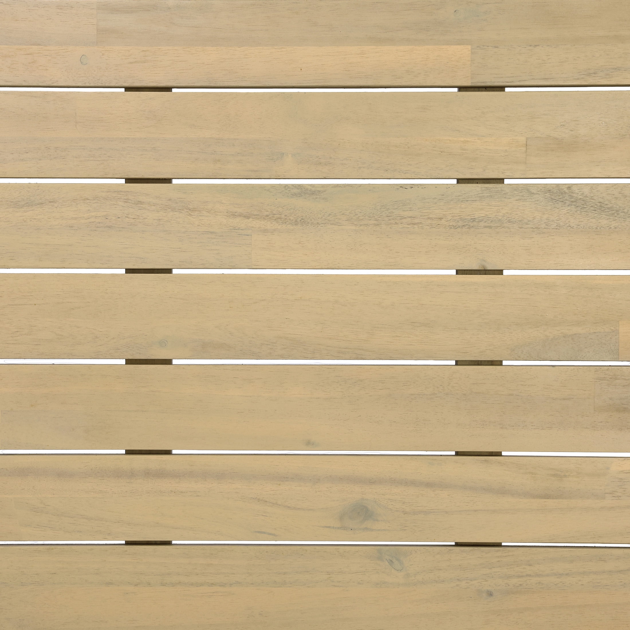 Christopher Knight Home 70" Oval Acacia Wood Outdoor Dining Table, Slatted Top, Weathered Finish, Light Teak