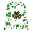 thumbnail image 5 of Women's St Patricks Day Top Plus Size Crewneck Sweatshirt Long Sleeve Casual Loose Fit Plus Size Tops (L, Khaki), 5 of 7