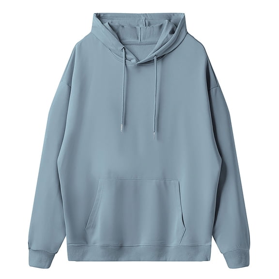 kamemir Plus Size Sweatshirts Retro Y2K Hoodie Gothic Casual Print Pattern Fashion Hoodie Men Harajuku Men Clothing(Blue,XL)