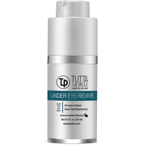 Crema reparadora debajo de los ojos - All-Trans-Retinol UNDER EYE REVIVE Crema para ojos antienvejecimiento para ojeras e hinchazón debajo de las bolsas de los ojos Líneas finas Arrugas - 0.5 Oz