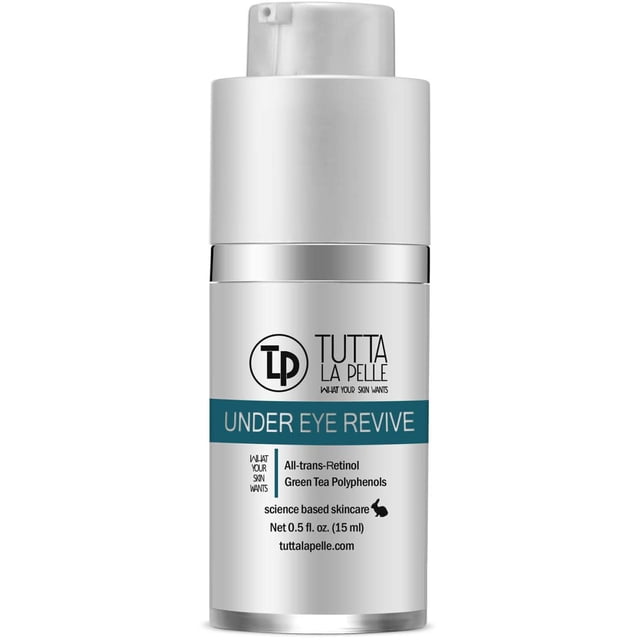 Crema reparadora debajo de los ojos - All-Trans-Retinol UNDER EYE REVIVE Crema para ojos antienvejecimiento para ojeras e hinchazón debajo de las bolsas de los ojos Líneas finas Arrugas - 0.5 Oz