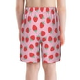 Cauagu Hand Drawn Strawberry Print Swim Trunks for Men,Youth Boys Swim ...