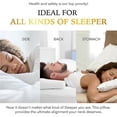 thumbnail image 4 of Almohadas para cama tamaño king: juego de 2, densidad media, suaves y con soporte para quienes duermen boca arriba, de costado y boca abajo (tamaño king (paquete de 2)) (blanco, tamaño king (paquete, 4 of 8