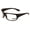 Black/Clear, variant on Large Bifocal Sport Sunglasses - High Performance Protective Safety Glasses - Sun Reader Ansi Z87.1 Certified +3.00