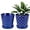 Blue, variant on BUYMAX Plant Pots Indoor –6 inch Ceramic Flower Pot with Drainage Hole and Ceramic Tray - Gardening Home Desktop Office Windowsill Decoration, Set of 2(Blue)