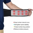 thumbnail image 4 of Cinturón de soporte lumbar con protección de cintura ajustable con autocalentamiento espontáneo y gancho y bucle (L), 4 of 14