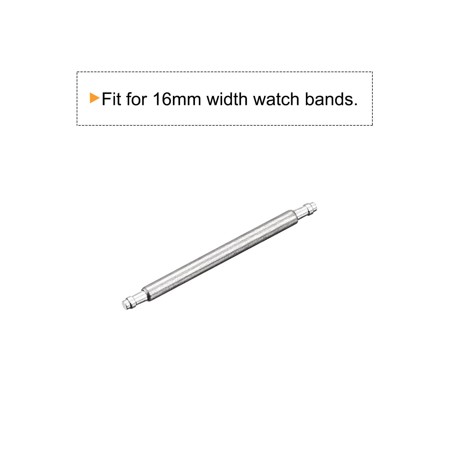 Unique Bargains Durable Stainless Steel Spring Bar Pins 16mm