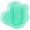 Frosted Green, variant on Acrylic Cloud Shaped Flower Vase Make Up Brush Pen Holder Elegant Modern Contemporary Design Vase for Home Office Wedding Decor (Yellow)