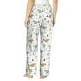 thumbnail image 3 of Picia Sea Creatures Womens Soft Woven Cotton Elastic Waistband Sleep Pajama Pant Lounge Sleep Pant With Pockets And Drawstring-Small, 3 of 9