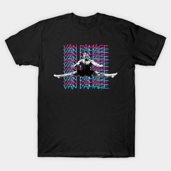 T-Shirt Unisexe Rétro Van Dame Bloodsport Kumite Arts Martiaux Légende du Film
