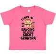 thumbnail image 3 of Inktastic Monkey I Love Hanging out with My Great Grandpa Boys or Girls Toddler T-Shirt, 3 of 5