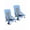Blue, variant on XC Set Of 2 Camping Chairs, Beach Chairs, Portable Outdoor Chairs, With High Backrest, Cup Holder, Lightweight, Heavy-Duty, Max. Load 330 Lb Per Chair