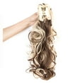 thumbnail image 3 of Youloveit 18" Curly Wavy Claw Ponytail Hair Extension One Piece Fashion Clip in on Ponytail Jaw/Claw Synthetic Straight Long Cute Curly Hairpieces, 3 of 5