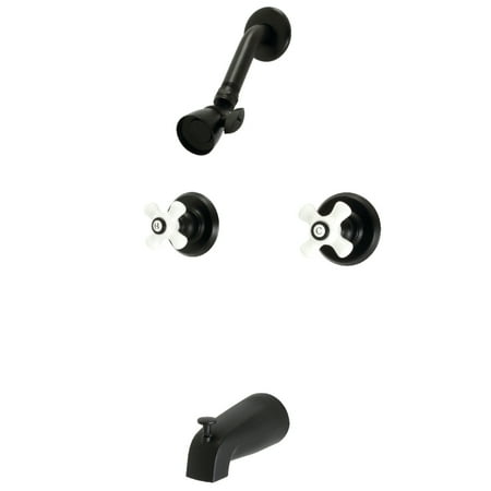 Kingston Brass KB240PX Victorian Tub and Shower Faucet  Matte Black