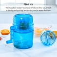 thumbnail image 2 of Manual Ice Crusher Portable Dining Bar Restaurant Kitchen Kitchen Freezing Coffee Summer Beverage Hand Crank Milk DIY Making Reusable Crushing, 2 of 8
