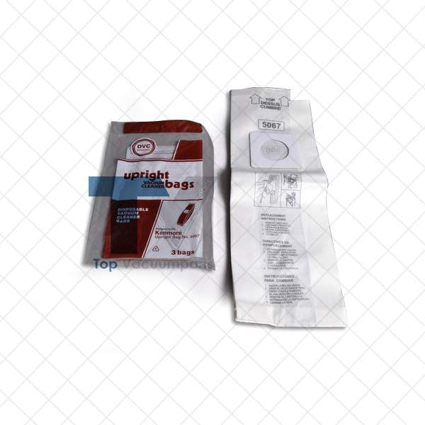 Type X Upright Vacuum Paper Bags 5067-8 3 Kenmore 116SW 5067 