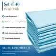 thumbnail image 4 of 40 Count 24"x24" Large Pee Pads for Dogs, Puppy Training Pads Housebreaking Big Wee Wee Pads Disposable Absorbent & Leak-proof for Puppies Dogs Potty Training, 4 of 6