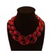 thumbnail image 1 of Collar de resina acrílica lacada vintage, gargantilla gruesa, cadena babero, colgantes, 1 of 1