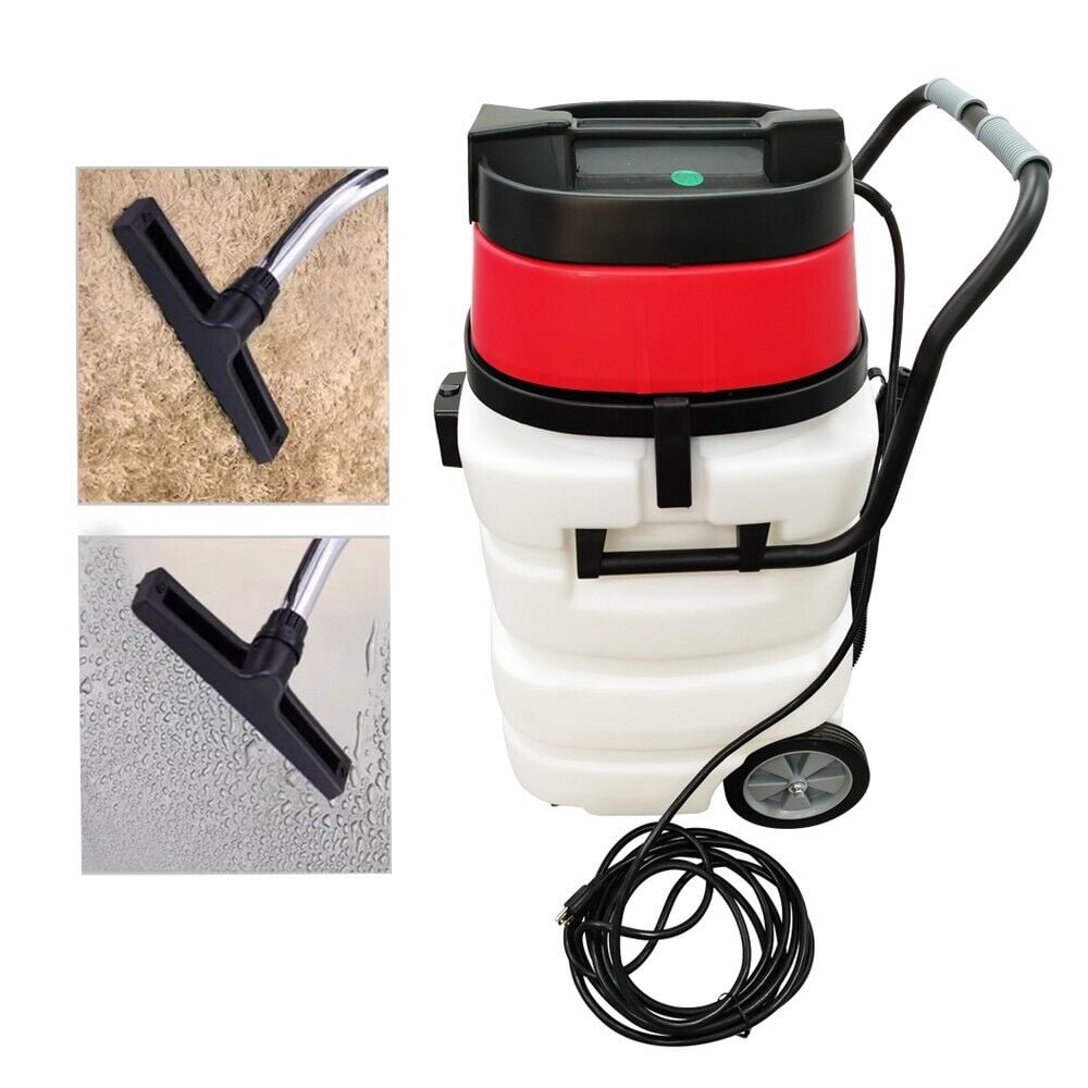 PreAsion 24 Gallon 2-motors Industrial Wet/Dry Vacuum Cleaner Commercial Water Suction Machine 110V