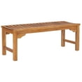thumbnail image 2 of Teak Wood Santa Monica Backless Outdoor Patio & Garden Bench, 4 foot, 2 of 5