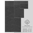 thumbnail image 6 of American Soft Linen Turkish 6 Piece Towel Set, 100% Cotton Premium Soft Bathroom Towels, Dark Gray, 6 of 10
