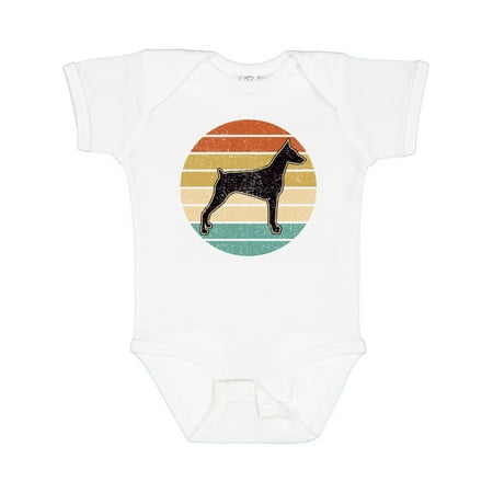 

Inktastic Doberman Dog Retro Sunset Boys or Girls Baby Bodysuit