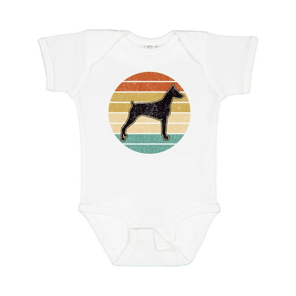 Inktastic Doberman Dog Retro Sunset Boys or Girls Baby Bodysuit