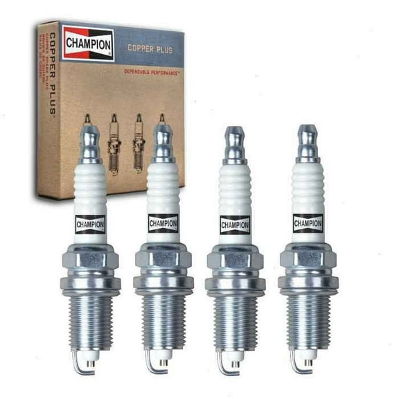 4 pc Champion Copper Plus Spark Plugs compatible with Toyota Corolla 1.8L L4 1995-2004