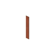 Side Panel - for 6 Feet High - 21 Inch Deep Designer Wood Locker - with Sloping Hood - Cherry