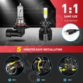 thumbnail image 5 of Applies to H7 9006 LED Headlight Kit for Volkswagen Polo 2017-2018, 5 of 9