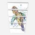 thumbnail image 2 of Illustration de Tortue de Mer Bleue - Impression sur Toile d'Art Animalier, 2 of 3